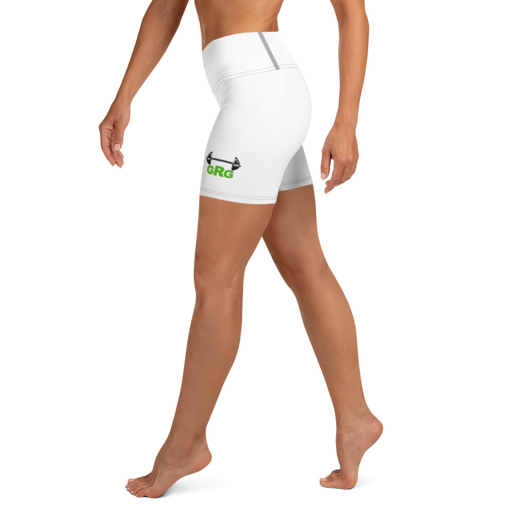 GRG Athletic Yoga Shorts (White)